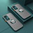 Silikon Hülle Handyhülle Rahmen Schutzhülle Durchsichtig Transparent Ganzkörper mit Magnetisch Fingerring Ständer T01 für Xiaomi Poco X4 NFC