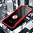 Silikon Hülle Handyhülle Rahmen Schutzhülle Durchsichtig Transparent Spiegel 360 Grad mit Magnetisch Fingerring Ständer für Huawei Honor 9X Pro Rot