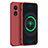 Silikon Hülle Handyhülle Ultra Dünn Flexible Schutzhülle 360 Grad Ganzkörper Tasche für Oppo A58x 5G Rot