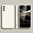 Silikon Hülle Handyhülle Ultra Dünn Flexible Schutzhülle 360 Grad Ganzkörper Tasche für Samsung Galaxy A03s Weiß