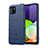 Silikon Hülle Handyhülle Ultra Dünn Flexible Schutzhülle 360 Grad Ganzkörper Tasche J01S für Samsung Galaxy A03 Blau