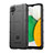 Silikon Hülle Handyhülle Ultra Dünn Flexible Schutzhülle 360 Grad Ganzkörper Tasche J01S für Samsung Galaxy A03 Core Schwarz