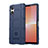 Silikon Hülle Handyhülle Ultra Dünn Flexible Schutzhülle 360 Grad Ganzkörper Tasche J01S für Sony Xperia 5 V Blau