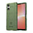 Silikon Hülle Handyhülle Ultra Dünn Flexible Schutzhülle 360 Grad Ganzkörper Tasche J01S für Sony Xperia 5 V Grün