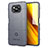 Silikon Hülle Handyhülle Ultra Dünn Flexible Schutzhülle 360 Grad Ganzkörper Tasche J01S für Xiaomi Poco X3 NFC Grau