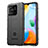 Silikon Hülle Handyhülle Ultra Dünn Flexible Schutzhülle 360 Grad Ganzkörper Tasche J01S für Xiaomi Redmi 10 India Schwarz