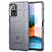 Silikon Hülle Handyhülle Ultra Dünn Flexible Schutzhülle 360 Grad Ganzkörper Tasche J01S für Xiaomi Redmi Note 10 Pro 4G Grau
