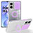 Silikon Hülle Handyhülle Ultra Dünn Flexible Schutzhülle 360 Grad Ganzkörper Tasche MJ1 für Xiaomi Redmi Note 11R 5G Helles Lila