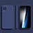 Silikon Hülle Handyhülle Ultra Dünn Flexible Schutzhülle 360 Grad Ganzkörper Tasche S01 für Samsung Galaxy A22 4G Blau