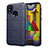Silikon Hülle Handyhülle Ultra Dünn Flexible Schutzhülle 360 Grad Ganzkörper Tasche S01 für Samsung Galaxy M31 Blau
