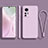Silikon Hülle Handyhülle Ultra Dünn Flexible Schutzhülle 360 Grad Ganzkörper Tasche S01 für Xiaomi Mi 12 5G Helles Lila