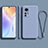 Silikon Hülle Handyhülle Ultra Dünn Flexible Schutzhülle 360 Grad Ganzkörper Tasche S01 für Xiaomi Mi 12 5G Lavendel Grau