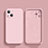 Silikon Hülle Handyhülle Ultra Dünn Flexible Schutzhülle 360 Grad Ganzkörper Tasche S02 für Apple iPhone 13 Mini Rosa