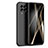 Silikon Hülle Handyhülle Ultra Dünn Flexible Schutzhülle 360 Grad Ganzkörper Tasche S02 für Samsung Galaxy A22 4G Schwarz