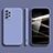 Silikon Hülle Handyhülle Ultra Dünn Flexible Schutzhülle 360 Grad Ganzkörper Tasche S03 für Samsung Galaxy A33 5G Lavendel Grau