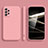 Silikon Hülle Handyhülle Ultra Dünn Flexible Schutzhülle 360 Grad Ganzkörper Tasche S05 für Samsung Galaxy A52 4G Rosa