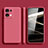Silikon Hülle Handyhülle Ultra Dünn Flexible Schutzhülle 360 Grad Ganzkörper Tasche S06 für Oppo Reno9 Pro 5G Pink