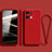 Silikon Hülle Handyhülle Ultra Dünn Flexible Schutzhülle 360 Grad Ganzkörper Tasche S07 für Oppo Reno8 Pro+ Plus 5G Rot
