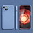 Silikon Hülle Handyhülle Ultra Dünn Flexible Schutzhülle 360 Grad Ganzkörper Tasche YK2 für Apple iPhone 13 Lavendel Grau
