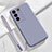 Silikon Hülle Handyhülle Ultra Dünn Flexible Schutzhülle 360 Grad Ganzkörper Tasche YK3 für Vivo V27 Pro 5G Lavendel Grau