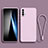 Silikon Hülle Handyhülle Ultra Dünn Flexible Schutzhülle 360 Grad Ganzkörper Tasche YK3 für Xiaomi Redmi 9T 4G Helles Lila