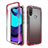 Silikon Hülle Handyhülle Ultra Dünn Flexible Schutzhülle Tasche Transparent Vorder und Rückseite 360 Grad Ganzkörper Farbverlauf für Motorola Moto E20 Rot