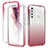 Silikon Hülle Handyhülle Ultra Dünn Flexible Schutzhülle Tasche Transparent Vorder und Rückseite 360 Grad Ganzkörper Farbverlauf für Motorola Moto One Fusion Plus Rot
