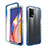 Silikon Hülle Handyhülle Ultra Dünn Flexible Schutzhülle Tasche Transparent Vorder und Rückseite 360 Grad Ganzkörper Farbverlauf für Oppo Reno5 F Blau