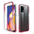 Silikon Hülle Handyhülle Ultra Dünn Flexible Schutzhülle Tasche Transparent Vorder und Rückseite 360 Grad Ganzkörper Farbverlauf für Oppo Reno5 F Rot