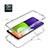 Silikon Hülle Handyhülle Ultra Dünn Flexible Schutzhülle Tasche Transparent Vorder und Rückseite 360 Grad Ganzkörper Farbverlauf für Samsung Galaxy A22 4G