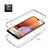 Silikon Hülle Handyhülle Ultra Dünn Flexible Schutzhülle Tasche Transparent Vorder und Rückseite 360 Grad Ganzkörper Farbverlauf für Samsung Galaxy A32 4G
