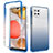 Silikon Hülle Handyhülle Ultra Dünn Flexible Schutzhülle Tasche Transparent Vorder und Rückseite 360 Grad Ganzkörper Farbverlauf für Samsung Galaxy A42 5G Blau