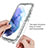 Silikon Hülle Handyhülle Ultra Dünn Flexible Schutzhülle Tasche Transparent Vorder und Rückseite 360 Grad Ganzkörper Farbverlauf für Samsung Galaxy S21 5G