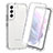 Silikon Hülle Handyhülle Ultra Dünn Flexible Schutzhülle Tasche Transparent Vorder und Rückseite 360 Grad Ganzkörper Farbverlauf für Samsung Galaxy S23 5G Klar