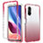 Silikon Hülle Handyhülle Ultra Dünn Flexible Schutzhülle Tasche Transparent Vorder und Rückseite 360 Grad Ganzkörper Farbverlauf für Xiaomi Mi 11X Pro 5G Rot