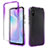 Silikon Hülle Handyhülle Ultra Dünn Flexible Schutzhülle Tasche Transparent Vorder und Rückseite 360 Grad Ganzkörper Farbverlauf für Xiaomi Redmi 9i Violett