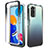 Silikon Hülle Handyhülle Ultra Dünn Flexible Schutzhülle Tasche Transparent Vorder und Rückseite 360 Grad Ganzkörper Farbverlauf für Xiaomi Redmi Note 11 Pro 5G Dunkelgrau