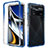 Silikon Hülle Handyhülle Ultra Dünn Flexible Schutzhülle Tasche Transparent Vorder und Rückseite 360 Grad Ganzkörper Farbverlauf für Xiaomi Redmi Note 11E Pro 5G Blau