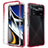 Silikon Hülle Handyhülle Ultra Dünn Flexible Schutzhülle Tasche Transparent Vorder und Rückseite 360 Grad Ganzkörper Farbverlauf für Xiaomi Redmi Note 11E Pro 5G Rot