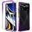 Silikon Hülle Handyhülle Ultra Dünn Flexible Schutzhülle Tasche Transparent Vorder und Rückseite 360 Grad Ganzkörper Farbverlauf für Xiaomi Redmi Note 11E Pro 5G Violett