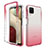 Silikon Hülle Handyhülle Ultra Dünn Flexible Schutzhülle Tasche Transparent Vorder und Rückseite 360 Grad Ganzkörper Farbverlauf JX1 für Samsung Galaxy A12 5G Pink