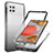 Silikon Hülle Handyhülle Ultra Dünn Flexible Schutzhülle Tasche Transparent Vorder und Rückseite 360 Grad Ganzkörper Farbverlauf JX1 für Samsung Galaxy A42 5G Schwarz