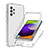 Silikon Hülle Handyhülle Ultra Dünn Flexible Schutzhülle Tasche Transparent Vorder und Rückseite 360 Grad Ganzkörper Farbverlauf JX1 für Samsung Galaxy A52 5G Klar