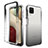 Silikon Hülle Handyhülle Ultra Dünn Flexible Schutzhülle Tasche Transparent Vorder und Rückseite 360 Grad Ganzkörper Farbverlauf JX1 für Samsung Galaxy M12 Schwarz
