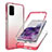 Silikon Hülle Handyhülle Ultra Dünn Flexible Schutzhülle Tasche Transparent Vorder und Rückseite 360 Grad Ganzkörper Farbverlauf JX1 für Samsung Galaxy S20 Plus Rot