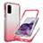 Silikon Hülle Handyhülle Ultra Dünn Flexible Schutzhülle Tasche Transparent Vorder und Rückseite 360 Grad Ganzkörper Farbverlauf JX1 für Samsung Galaxy S20 Rot