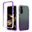 Silikon Hülle Handyhülle Ultra Dünn Flexible Schutzhülle Tasche Transparent Vorder und Rückseite 360 Grad Ganzkörper Farbverlauf M01 für Samsung Galaxy S24 5G