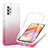 Silikon Hülle Handyhülle Ultra Dünn Flexible Schutzhülle Tasche Transparent Vorder und Rückseite 360 Grad Ganzkörper Farbverlauf ZJ1 für Samsung Galaxy A32 4G Rosa
