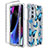 Silikon Hülle Handyhülle Ultra Dünn Flexible Schutzhülle Tasche Transparent Vorder und Rückseite 360 Grad Ganzkörper für Motorola Moto Edge X30 5G Blau