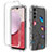 Silikon Hülle Handyhülle Ultra Dünn Flexible Schutzhülle Tasche Transparent Vorder und Rückseite 360 Grad Ganzkörper für Samsung Galaxy A14 5G Dunkelgrau